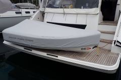 Duckboard storage with overall cover and engine