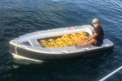 When approaching a dock to refuel is not a good option, you have turn your tender into a tug! by Wind of Change