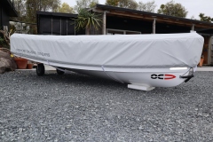 Overall cover snug fit around rub rail