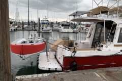 Ranger Tug with custom Olsson davits in Seattle - perfect match